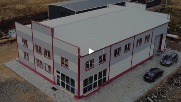 Быстровозводимое здание с 2 этажами в Твери. Серия: ИЗЛК РУС 320.2016. Размеры: ш 15 х д 24 х в 6 м